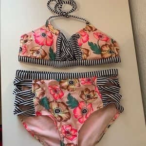 High-waisted two-piece